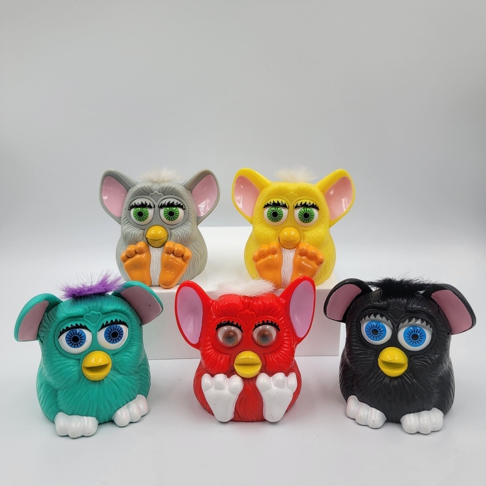 Vintage McDonald's Furby Happy Meal Toys 1998  - Mcfurby Series 5-7